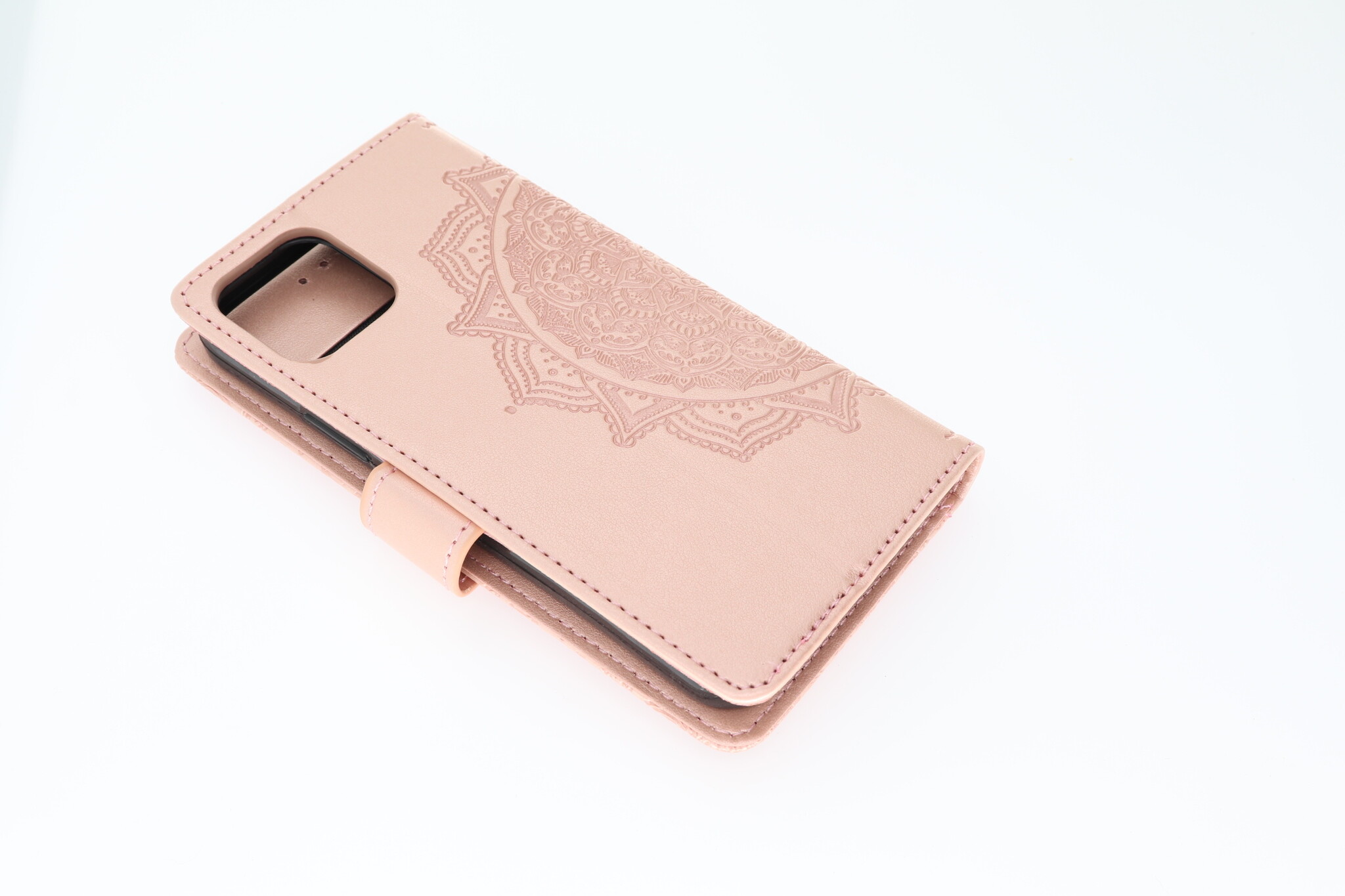 Apple iPhone 12 / 12 Pro Boekhoesje Mandela Rose