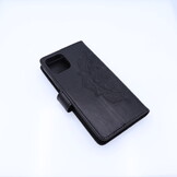 Apple iPhone 12 / 12 Pro Boekhoesje Mandela Print Zwart