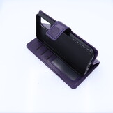 Apple iPhone 12 / 12 Pro Boekhoesje Mandela Print Paars