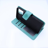 Apple iPhone 12 / 12 Pro Boekhoesje Mandela Print Mint Groen