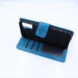 Apple iPhone 12 / 12 Pro Boekhoesje Mandela Print Blauw