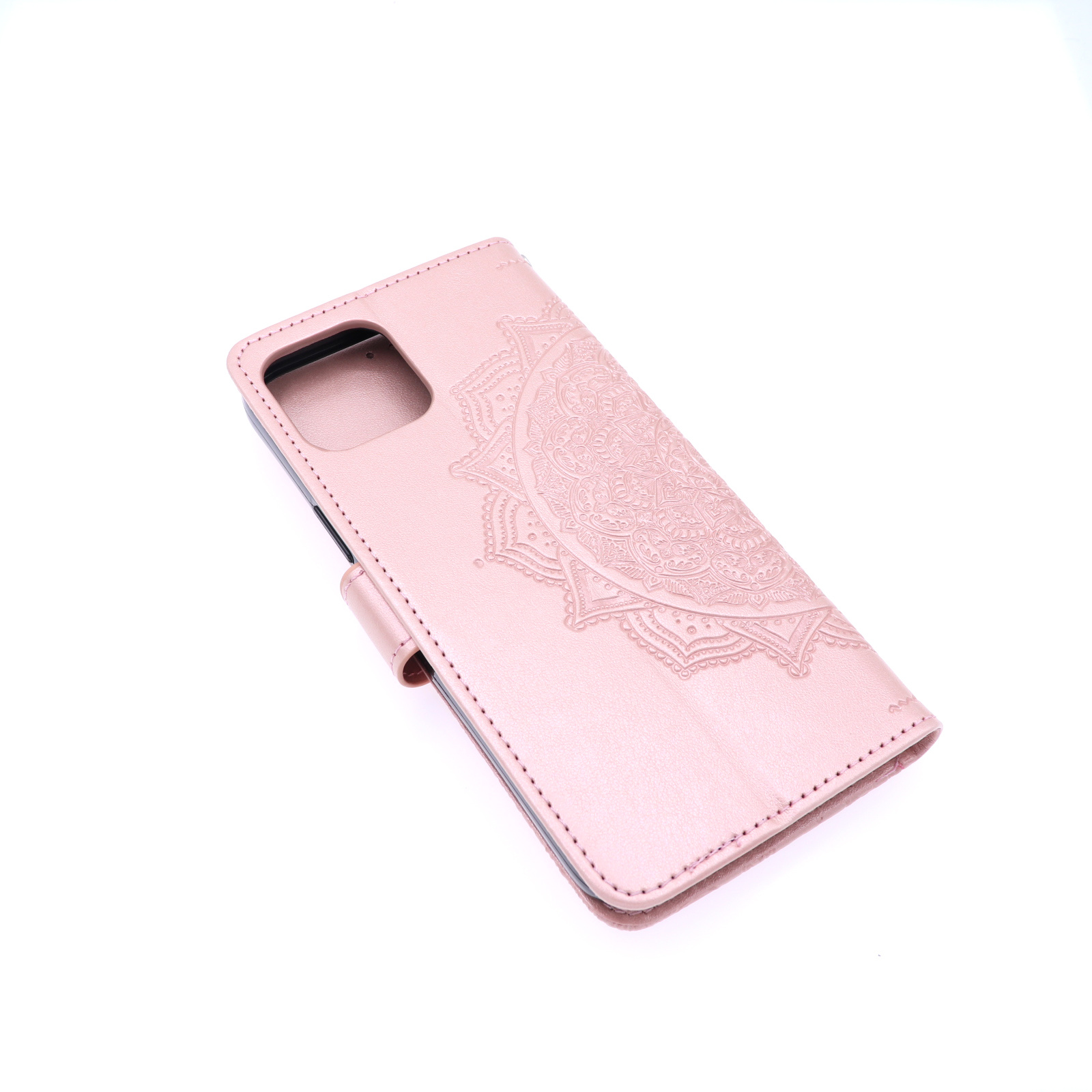 Apple iPhone 12 Pro Max Boekhoesje Mandela Roze