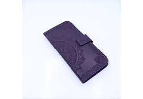 Apple iPhone 12 Pro Max Boekhoesje Mandela Paars