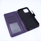 Apple iPhone 12 Pro Max Boekhoesje Mandela Paars