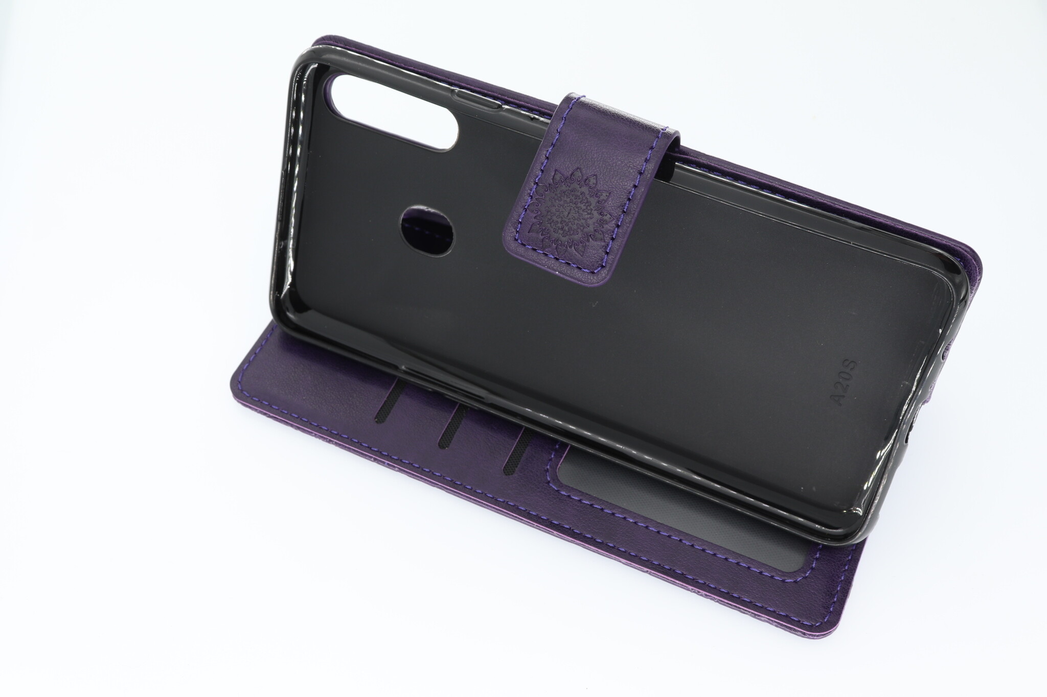 Samsung Galaxy A20S Boekhoesje  Mandela Paars