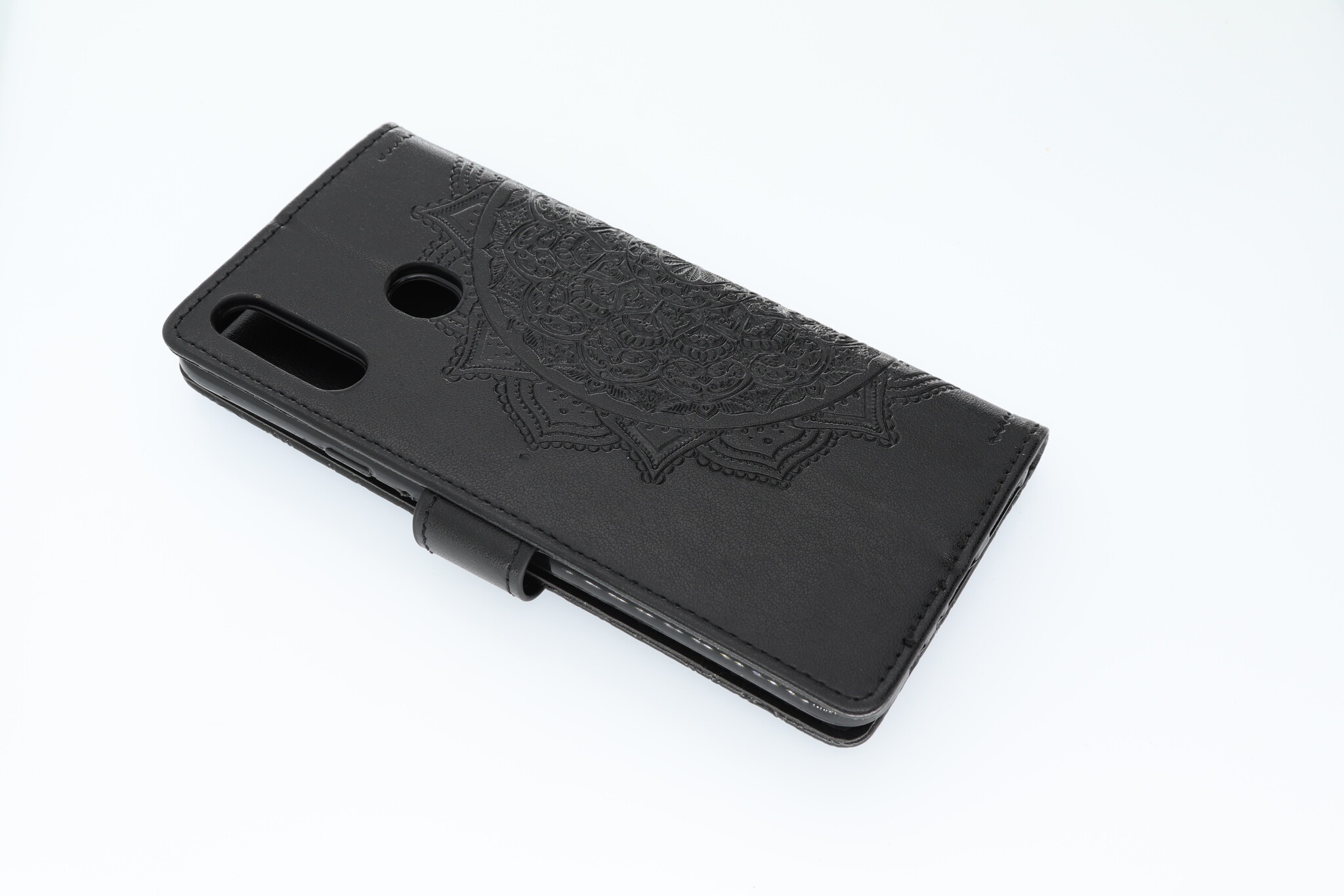 Samsung Galaxy A20S Boekhoesje Mandela Zwart