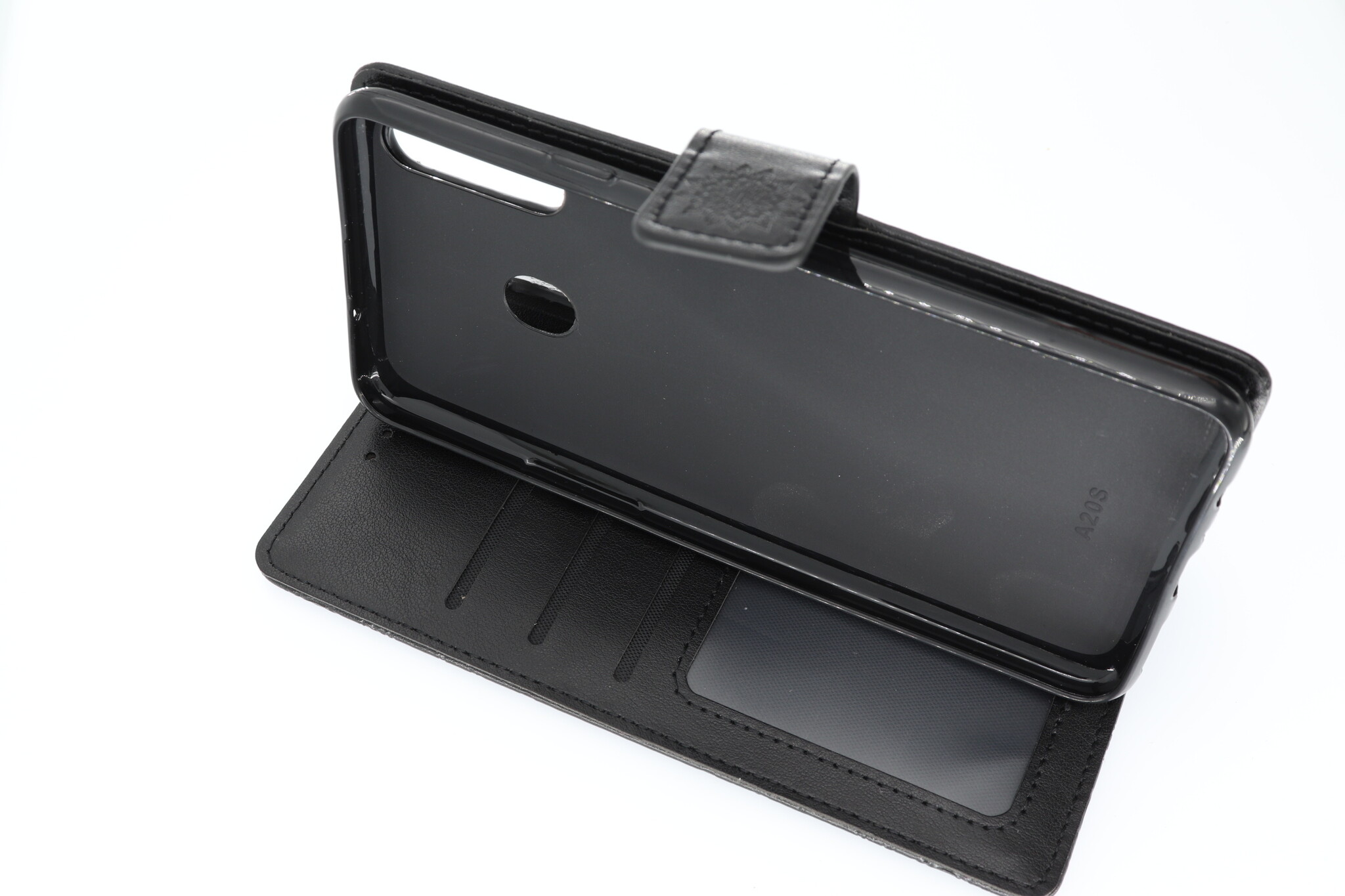 Samsung Galaxy A20S Boekhoesje Mandela Zwart