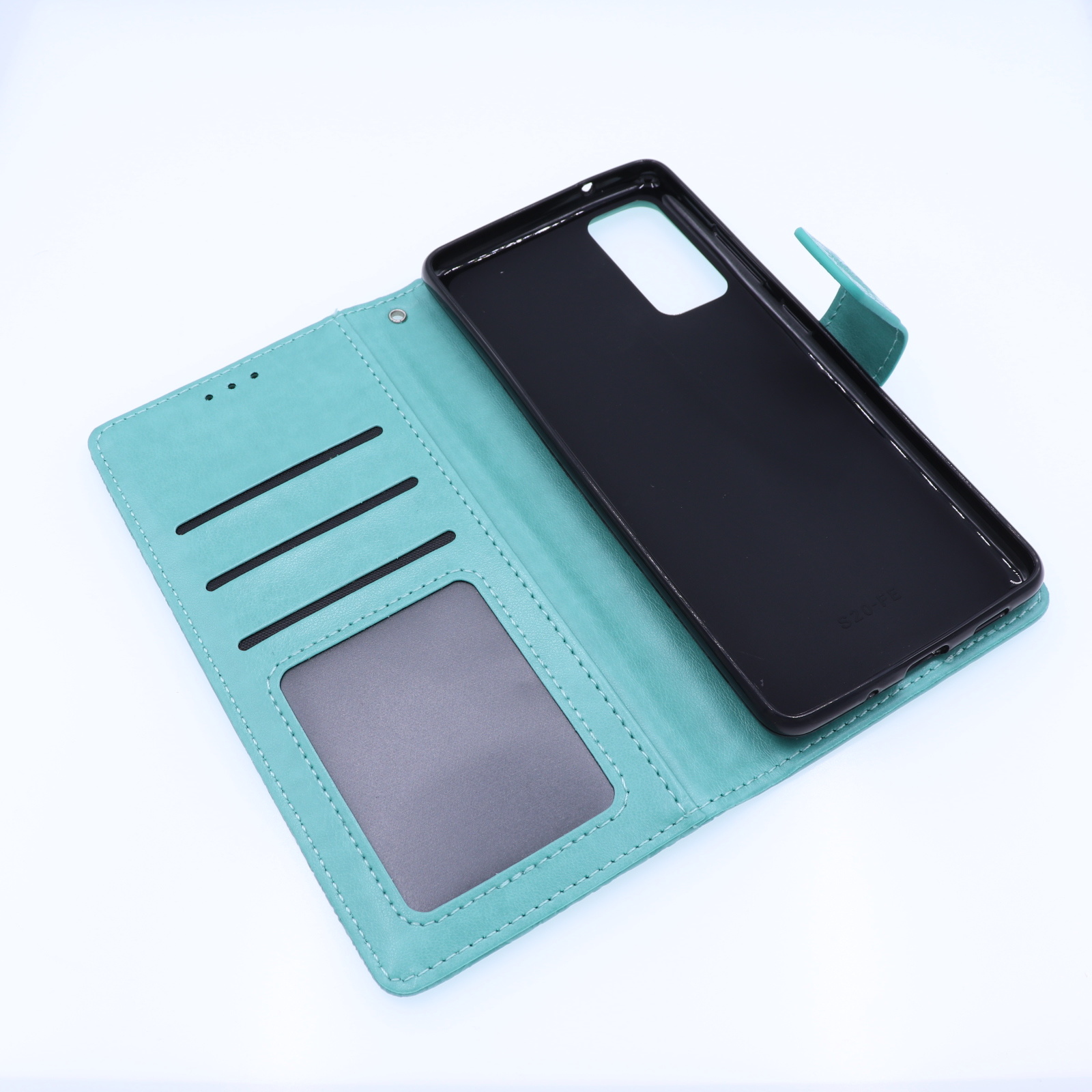 Samsung Galaxy A20s Boekhoesje Mandela Mintgroen