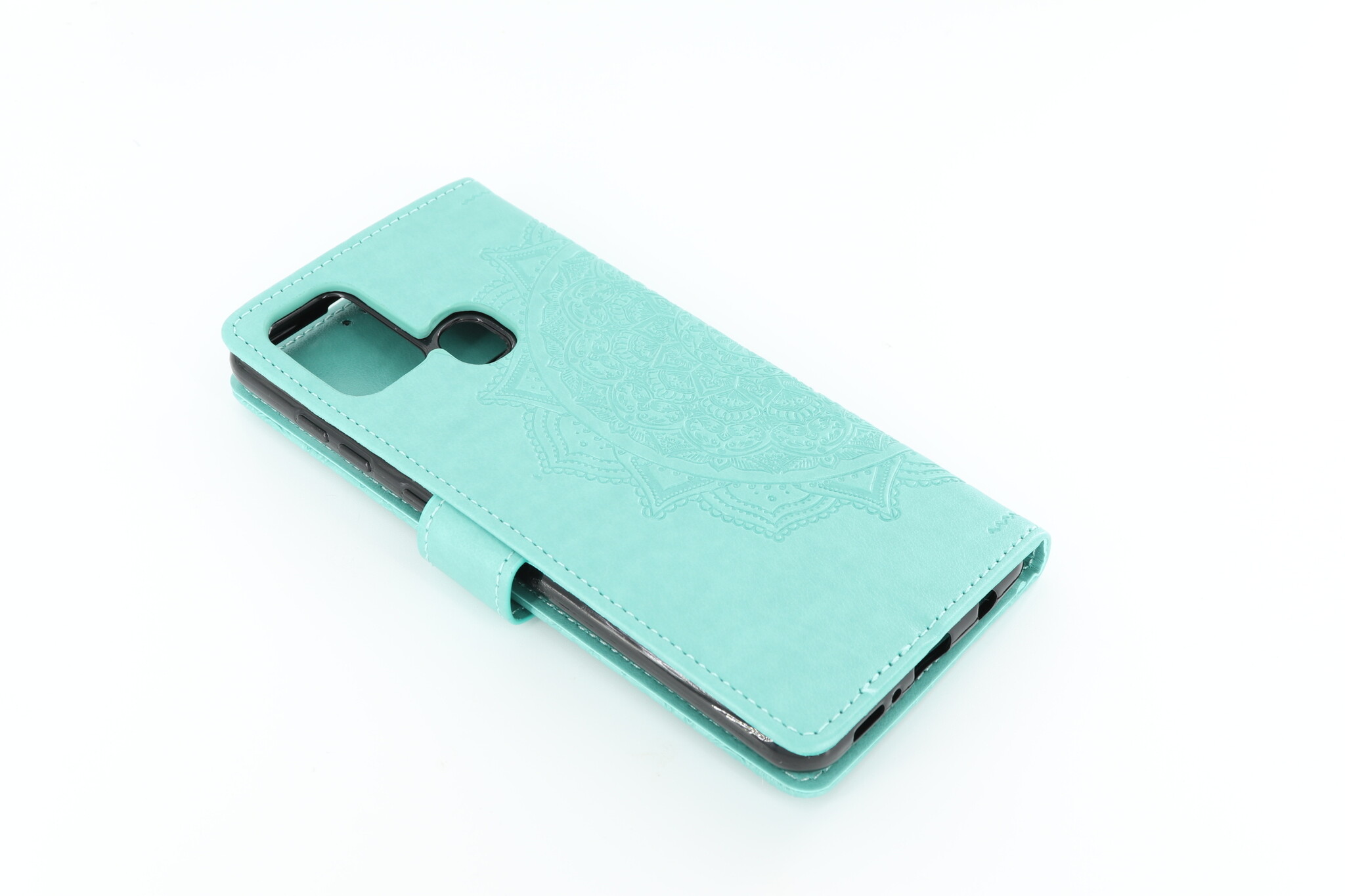 Samsung Galaxy A21S Boekhoesje Mandela Groen