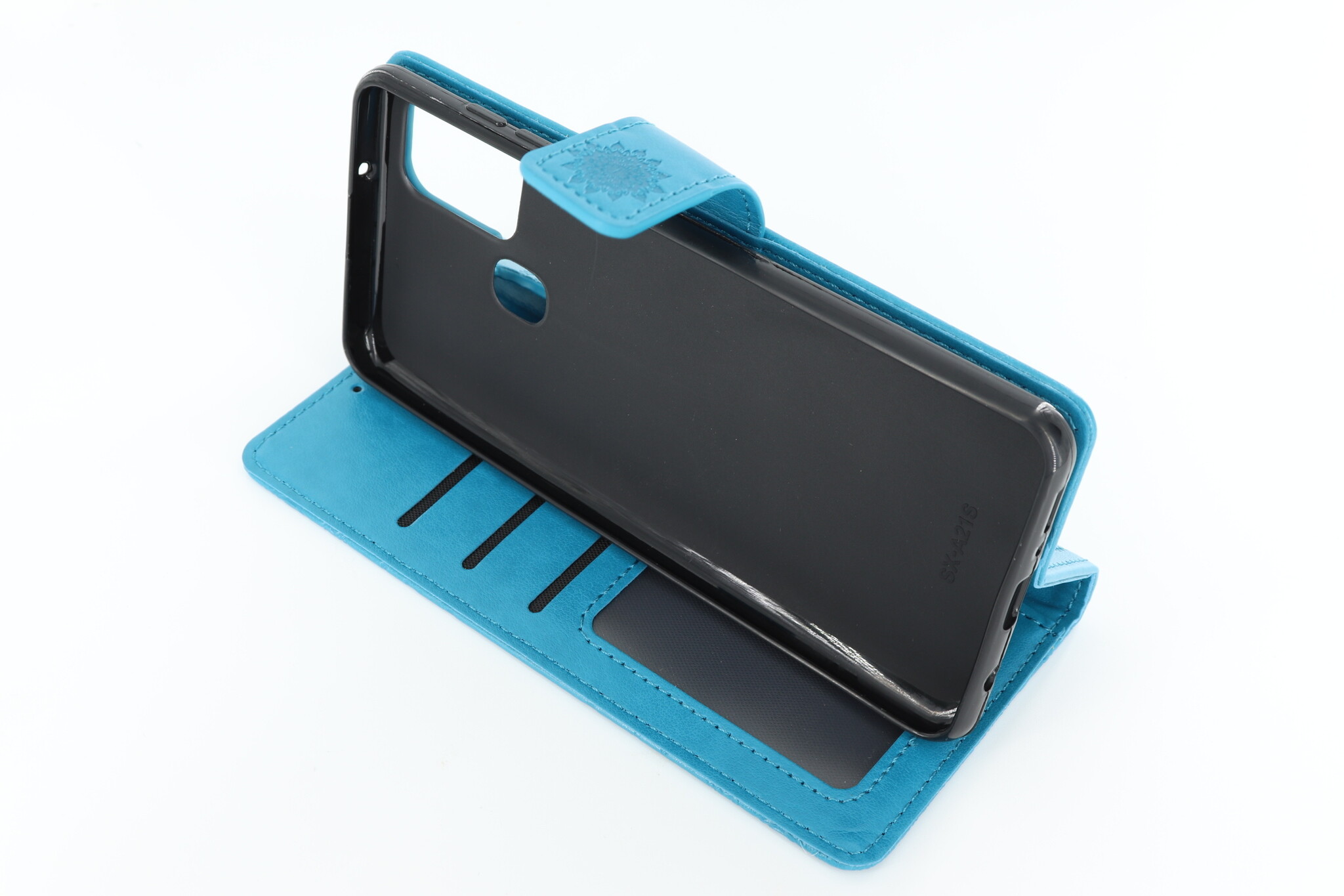 Samsung Galaxy A21S Boekhoesje Mandela Blauw