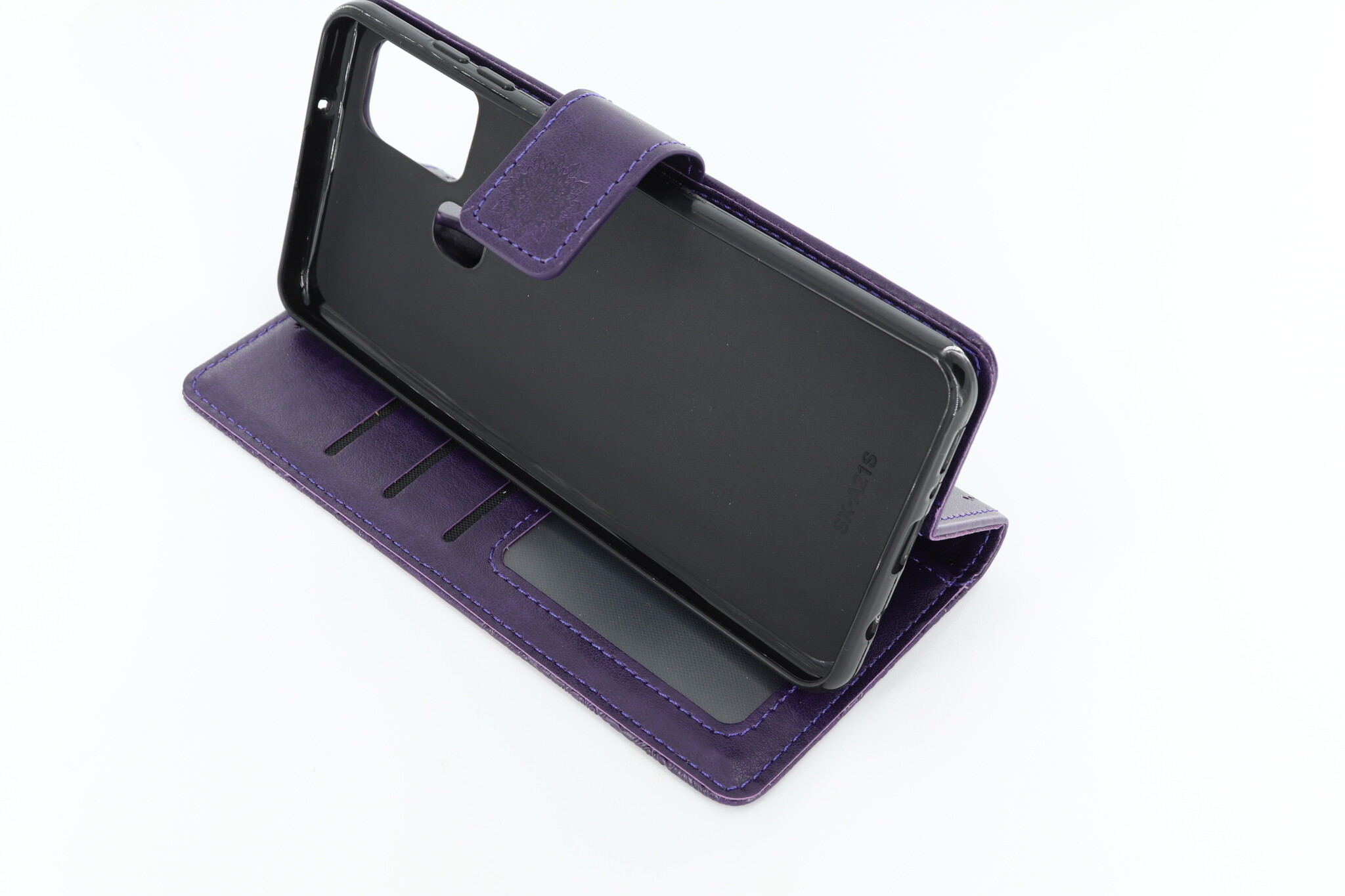 Samsung Galaxy A21S Boekhoesje Mandela Paars