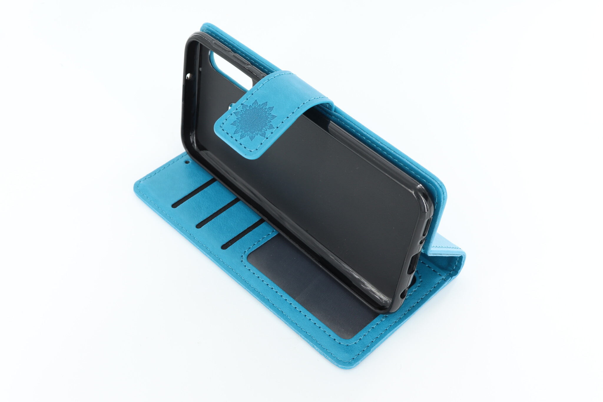 Samsung Galaxy A40 Boekhoesje Mandela Blauw