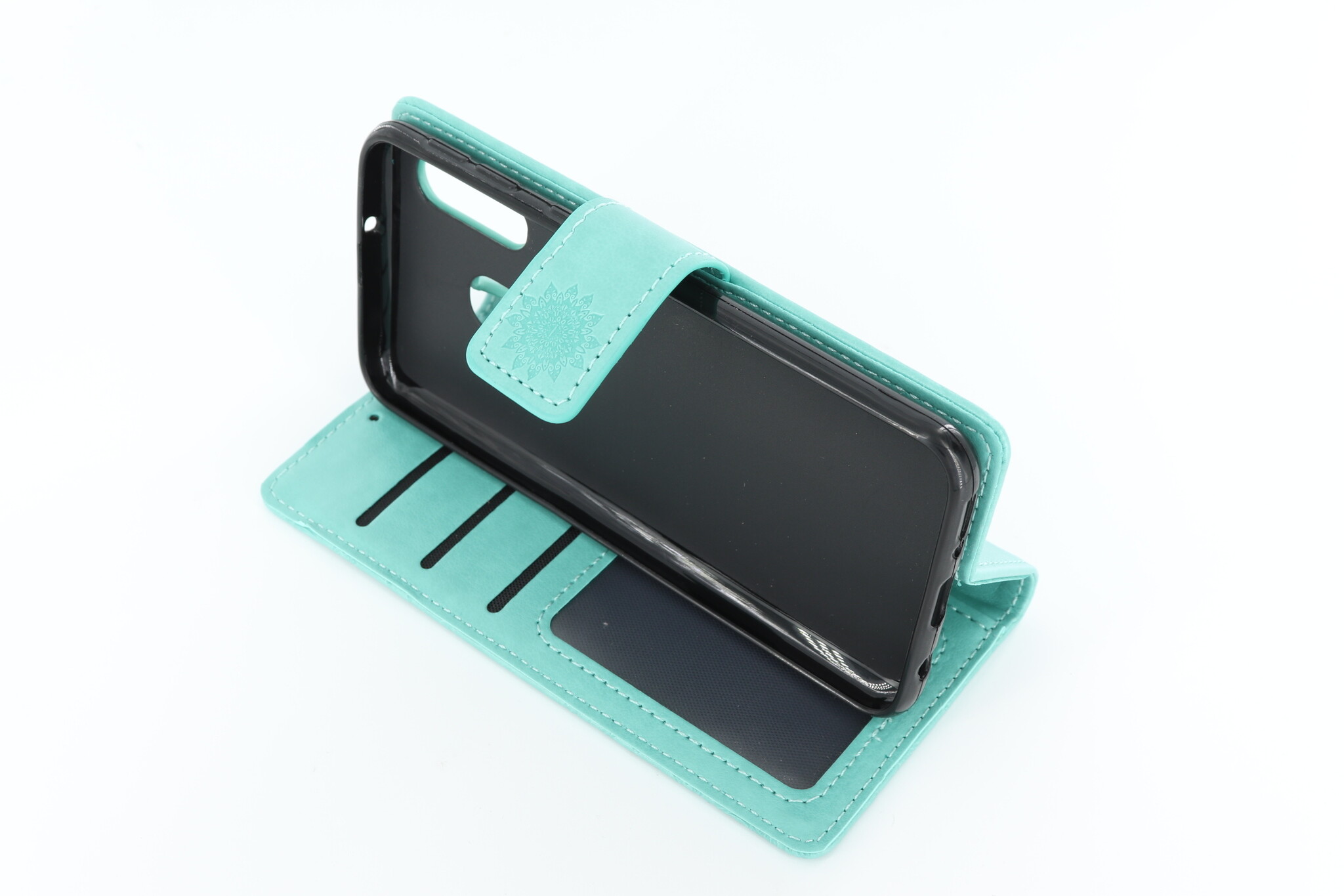 Samsung Galaxy A40 Boekhoesje Mandela Mint Groen