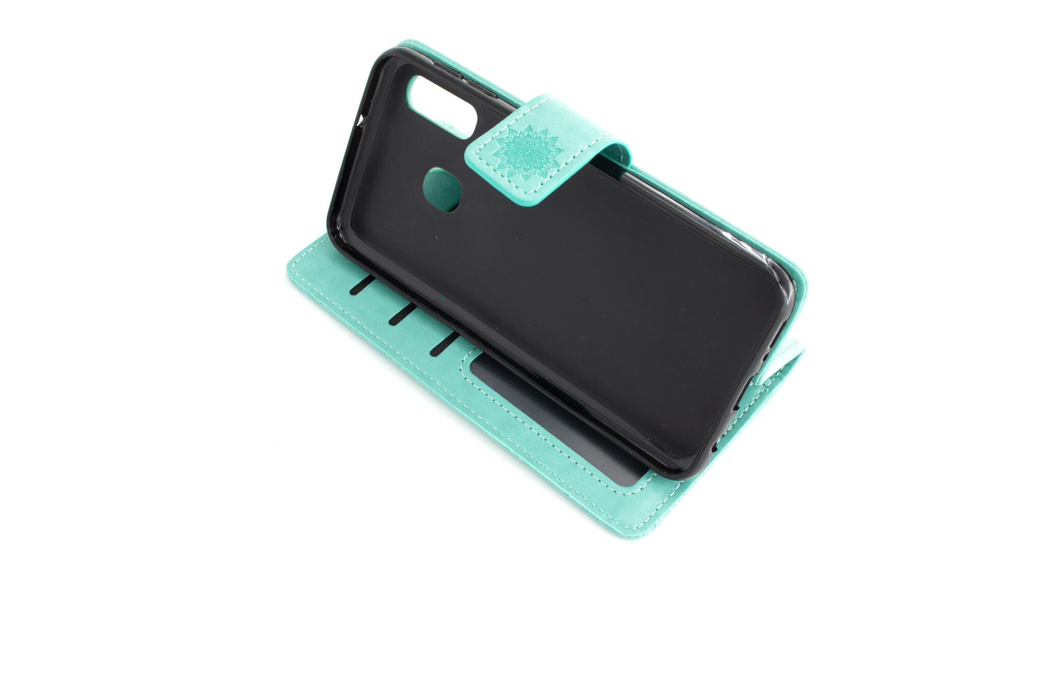 Boekhoesje Samsung Galaxy A20e Mandela Mintgroen