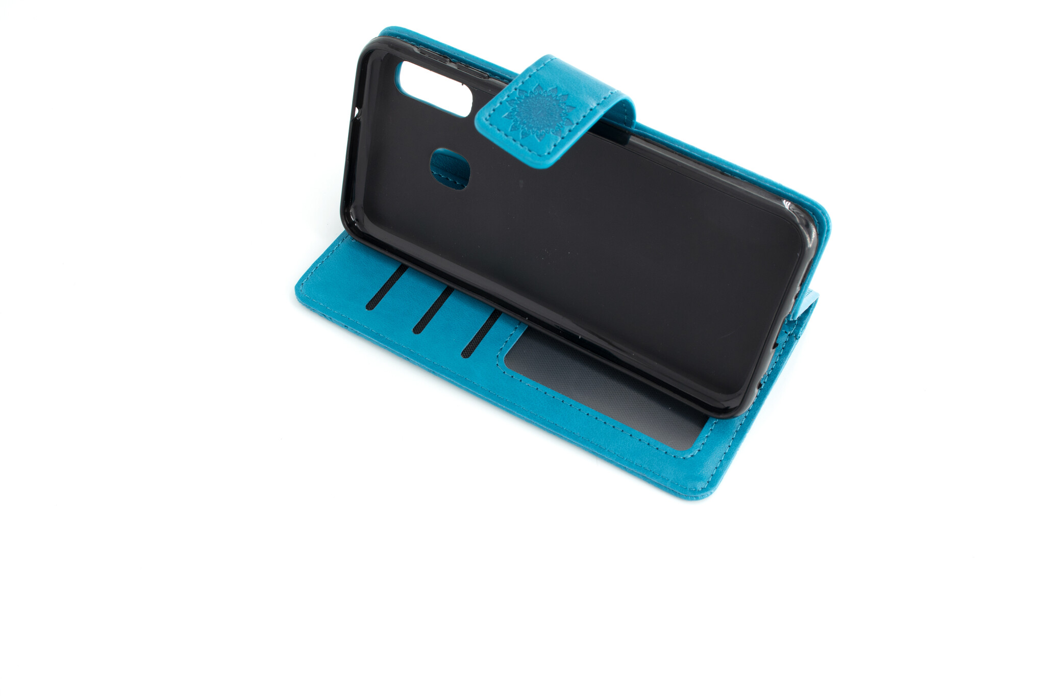 Boekhoesje Samsung Galaxy A20e Mandela Blauw