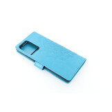 Samsung Galaxy Note 20 Ultra Boekhoesje Mandela Blauw