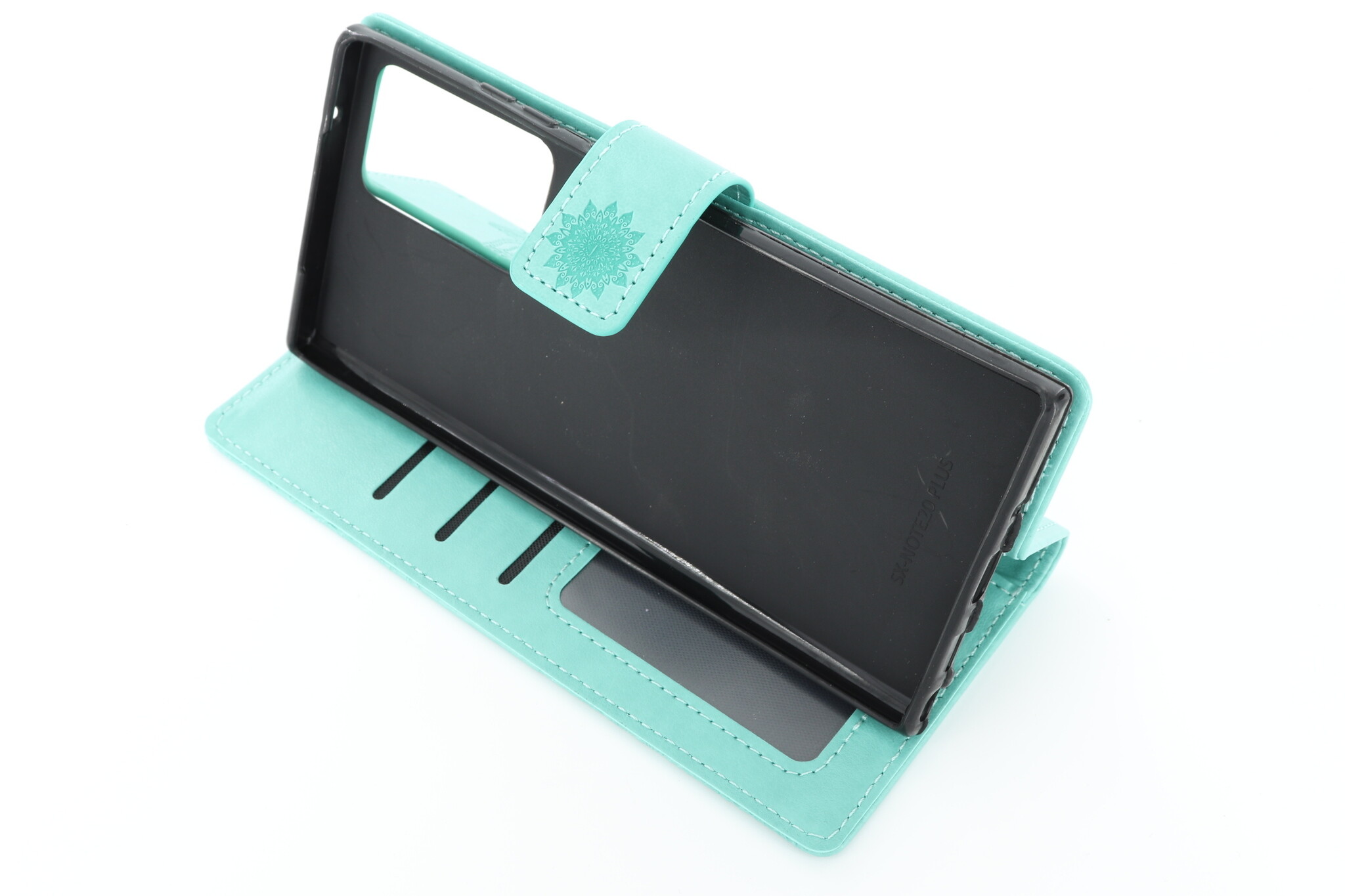 Samsung Galaxy Note 20 Ultra Boekhoesje Mandela Mintgroen