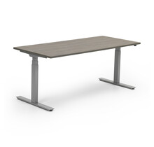 Zit sta bureau InMotion aluminium - donker eiken