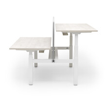 Duo zit sta bureau |  InMotion wit - licht eiken