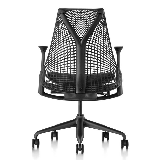 Herman Miller Sayl zwart, 1D armlegger