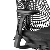 Herman Miller Sayl zwart, 4D armlegger