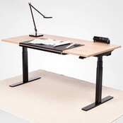 Zit sta bureau Linak SMART | zwart frame