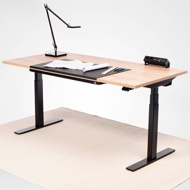 Zit sta bureau Linak SMART | zwart frame