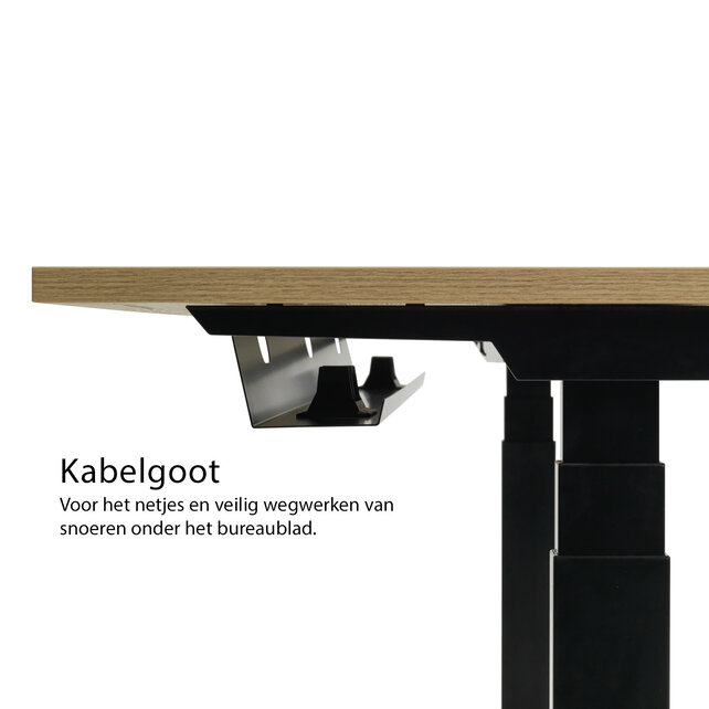 Zit sta bureau InMotion zwart frame