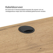 Zit sta bureau InMotion zwart frame