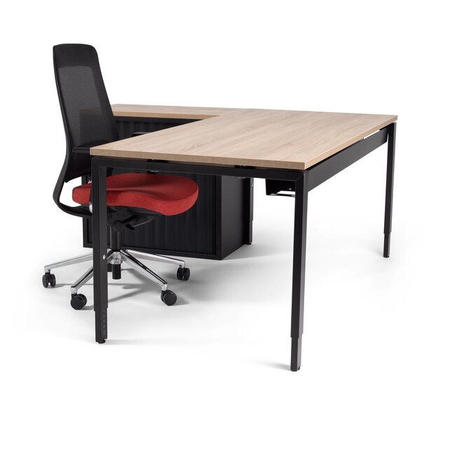 Hoekbureau PP Design Store zwart