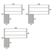 Hoekbureau PP Design Store wit