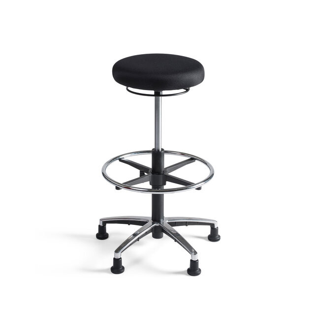 Werkkruk Tabouret stof hoog aluminium Werkkruk Tabouret stof hoog aluminium