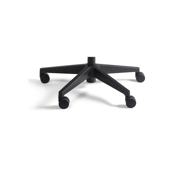 Werkstoel nylon laag zwart