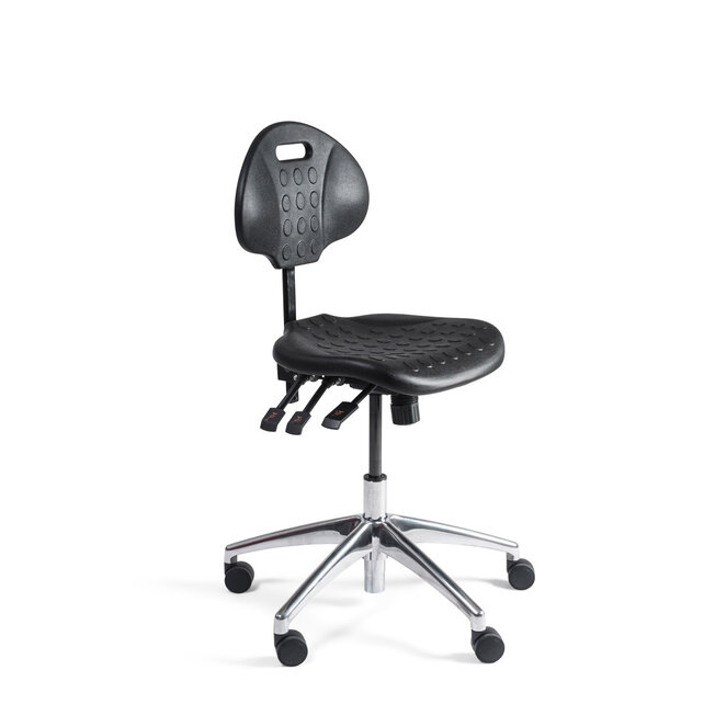 Werkstoel nylon laag aluminium Werkstoel nylon laag aluminium