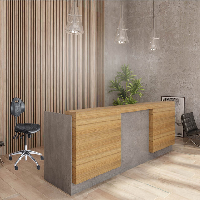 Werkstoel nylon laag aluminium Werkstoel nylon laag aluminium