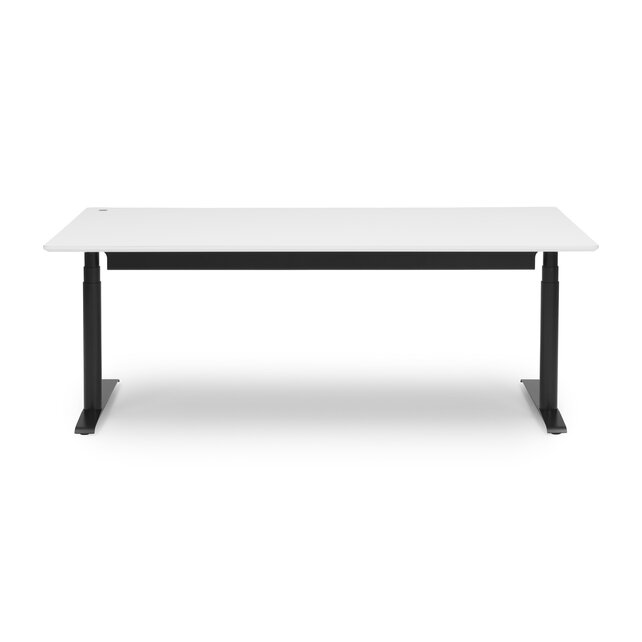Zit sta bureau Invito zwart | Polar white