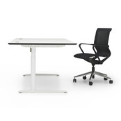 Zit sta bureau Invito wit |  Polar mix