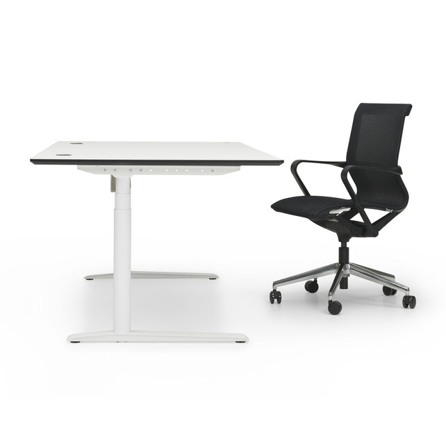 Zit sta bureau Invito wit |  Polar mix