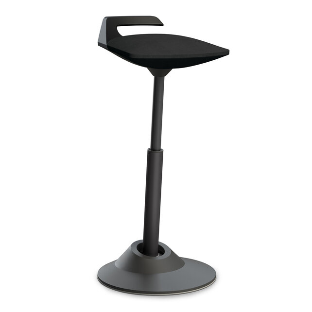 Zit-sta werkkruk Muvman Zwart / Zwart