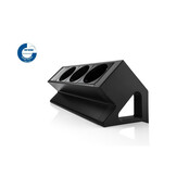Filex Power Desk Up | opbouwmodule 3x 230V, zwart-wit Filex Power Desk Up | opbouwmodule 3x 230V, zwart-wit