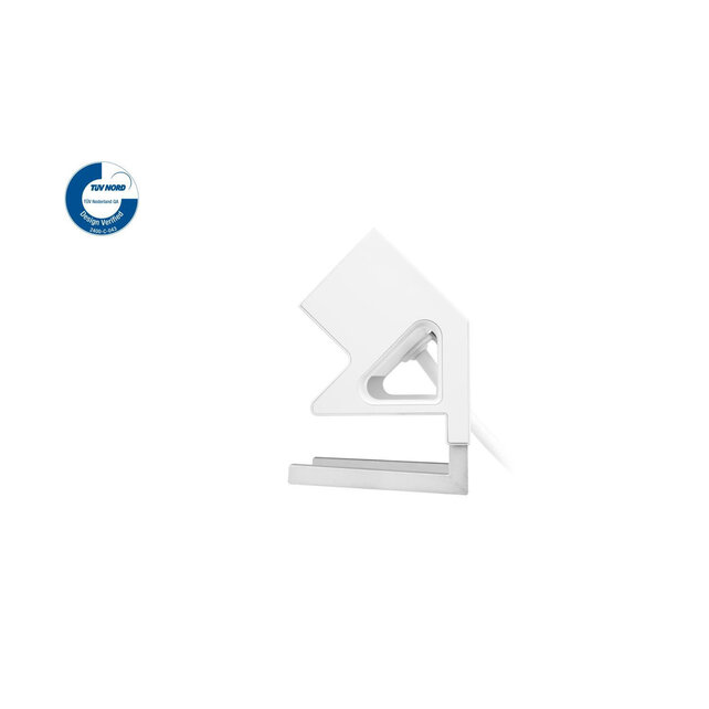 Filex Power Desk Up | opbouwmodule 3x 230V, zwart-wit Filex Power Desk Up | opbouwmodule 3x 230V, zwart-wit