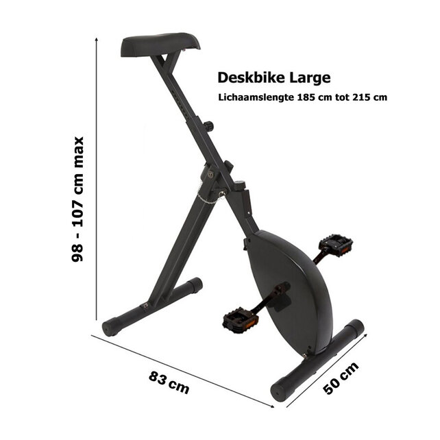 Deskbike Large zwart Deskbike Large zwart