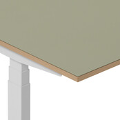 Zit sta bureau Deasc. One linoleum wit frame
