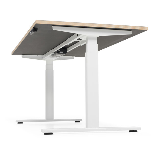 Zit sta bureau Deasc. One linoleum wit frame