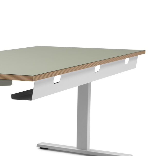 Zit sta bureau Deasc. One linoleum wit frame