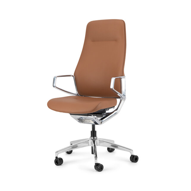 Bureaustoel Deasc. Solo | leer cognac