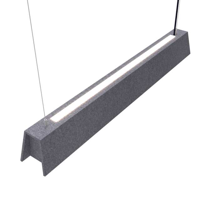 Mute akoestische hanglamp Grey