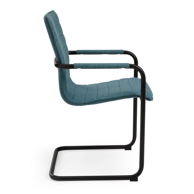 Vergaderstoel MY workplace 04 Design zwart - petrol