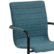 Vergaderstoel MY workplace 04 Design zwart - petrol