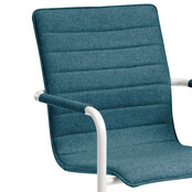 Vergaderstoel MY workplace 04 Design wit - petrol Vergaderstoel MY workplace 04 Design wit - petrol